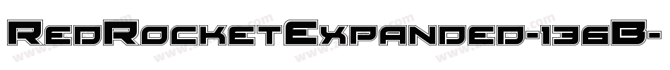 RedRocketExpanded-136B字体转换