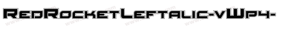 RedRocketLeftalic-vWp4字体转换
