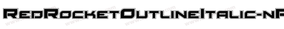 RedRocketOutlineItalic-nPGR字体转换