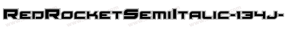 RedRocketSemiItalic-134j字体转换