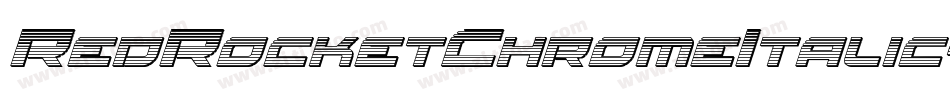 RedRocketChromeItalic-9lAn字体转换