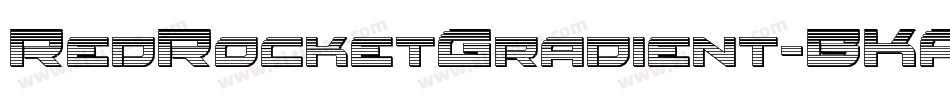 RedRocketGradient-BKA8字体转换