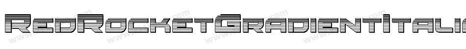 RedRocketGradientItalic-8JAJ字体转换