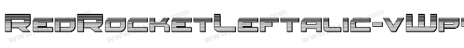 RedRocketLeftalic-vWp4字体转换