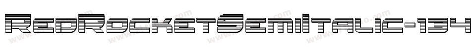 RedRocketSemiItalic-134j字体转换