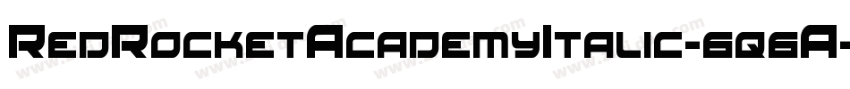 RedRocketAcademyItalic-6q6A字体转换
