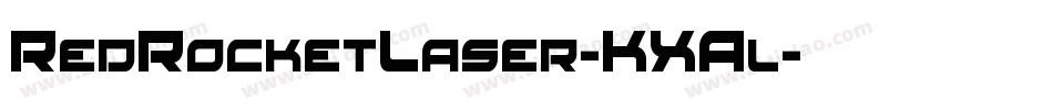 RedRocketLaser-KXAl字体转换