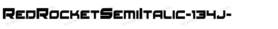 RedRocketSemiItalic-134j字体转换