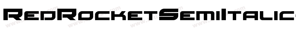RedRocketSemiItalic-134j字体转换