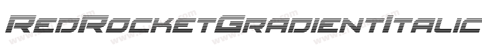 RedRocketGradientItalic-8JAJ字体转换