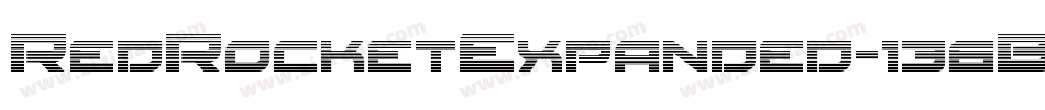 RedRocketExpanded-136B字体转换