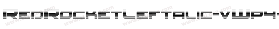 RedRocketLeftalic-vWp4字体转换