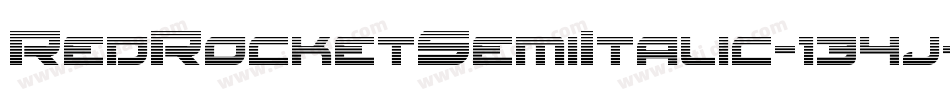 RedRocketSemiItalic-134j字体转换