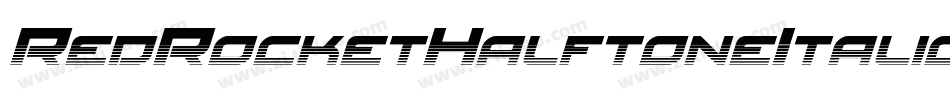 RedRocketHalftoneItalic-roJL字体转换