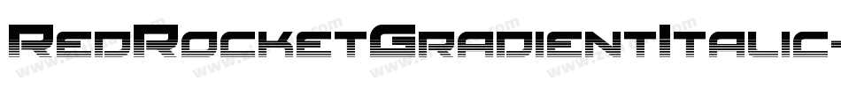 RedRocketGradientItalic-8JAJ字体转换