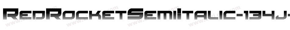 RedRocketSemiItalic-134j字体转换