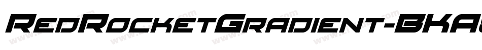 RedRocketGradient-BKA8字体转换
