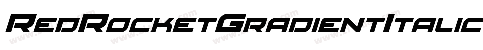 RedRocketGradientItalic-8JAJ字体转换