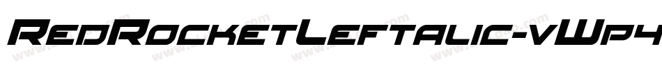 RedRocketLeftalic-vWp4字体转换