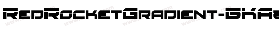 RedRocketGradient-BKA8字体转换