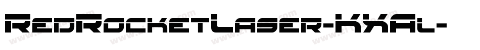 RedRocketLaser-KXAl字体转换