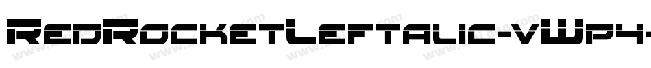 RedRocketLeftalic-vWp4字体转换