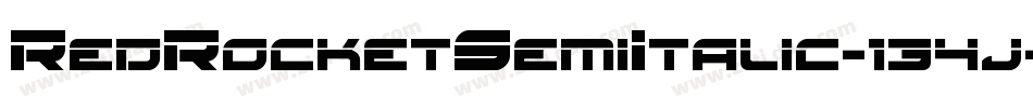 RedRocketSemiItalic-134j字体转换