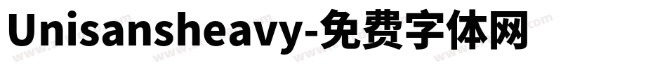 Unisansheavy字体转换