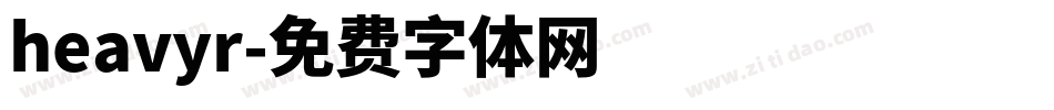 heavyr字体转换