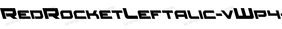 RedRocketLeftalic-vWp4字体转换