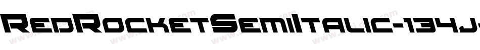 RedRocketSemiItalic-134j字体转换