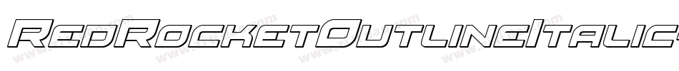 RedRocketOutlineItalic-nPGR字体转换