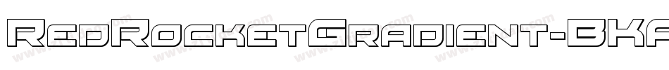 RedRocketGradient-BKA8字体转换