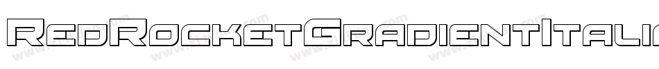 RedRocketGradientItalic-8JAJ字体转换