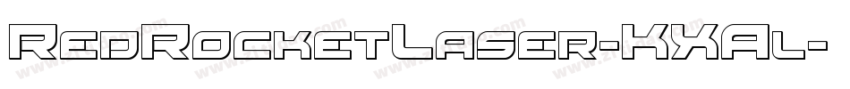 RedRocketLaser-KXAl字体转换