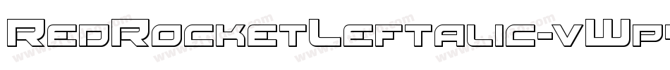 RedRocketLeftalic-vWp4字体转换
