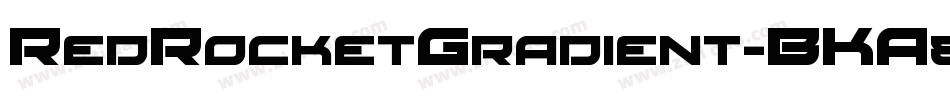 RedRocketGradient-BKA8字体转换