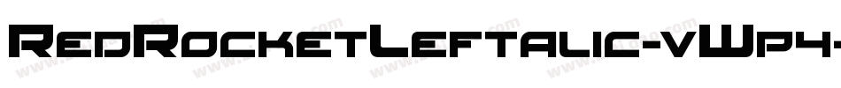 RedRocketLeftalic-vWp4字体转换