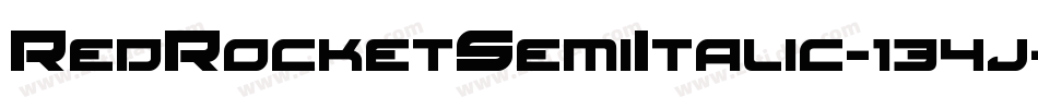 RedRocketSemiItalic-134j字体转换