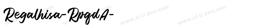 Regalhisa-RpqdA字体转换