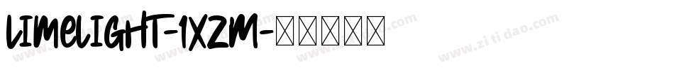 Limelight-1XzM字体转换