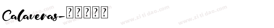 Calaveras字体转换