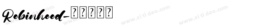 Robinhood字体转换