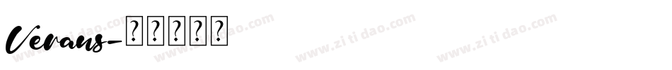 Veraus字体转换