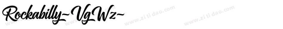 Rockabilly-VgWz字体转换