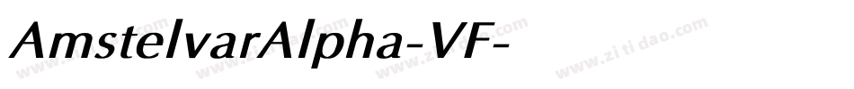 AmstelvarAlpha-VF字体转换