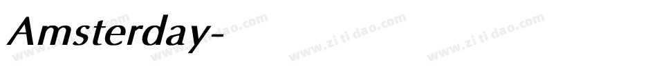 Amsterday字体转换