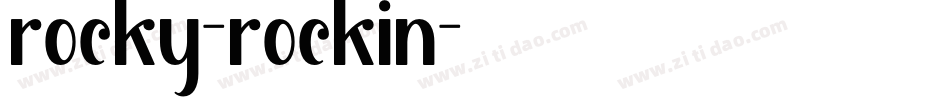 rocky-rockin字体转换