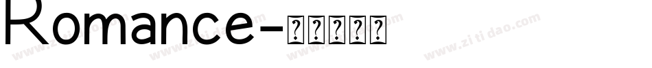 Romance字体转换