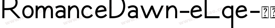 RomanceDawn-eLqe字体转换